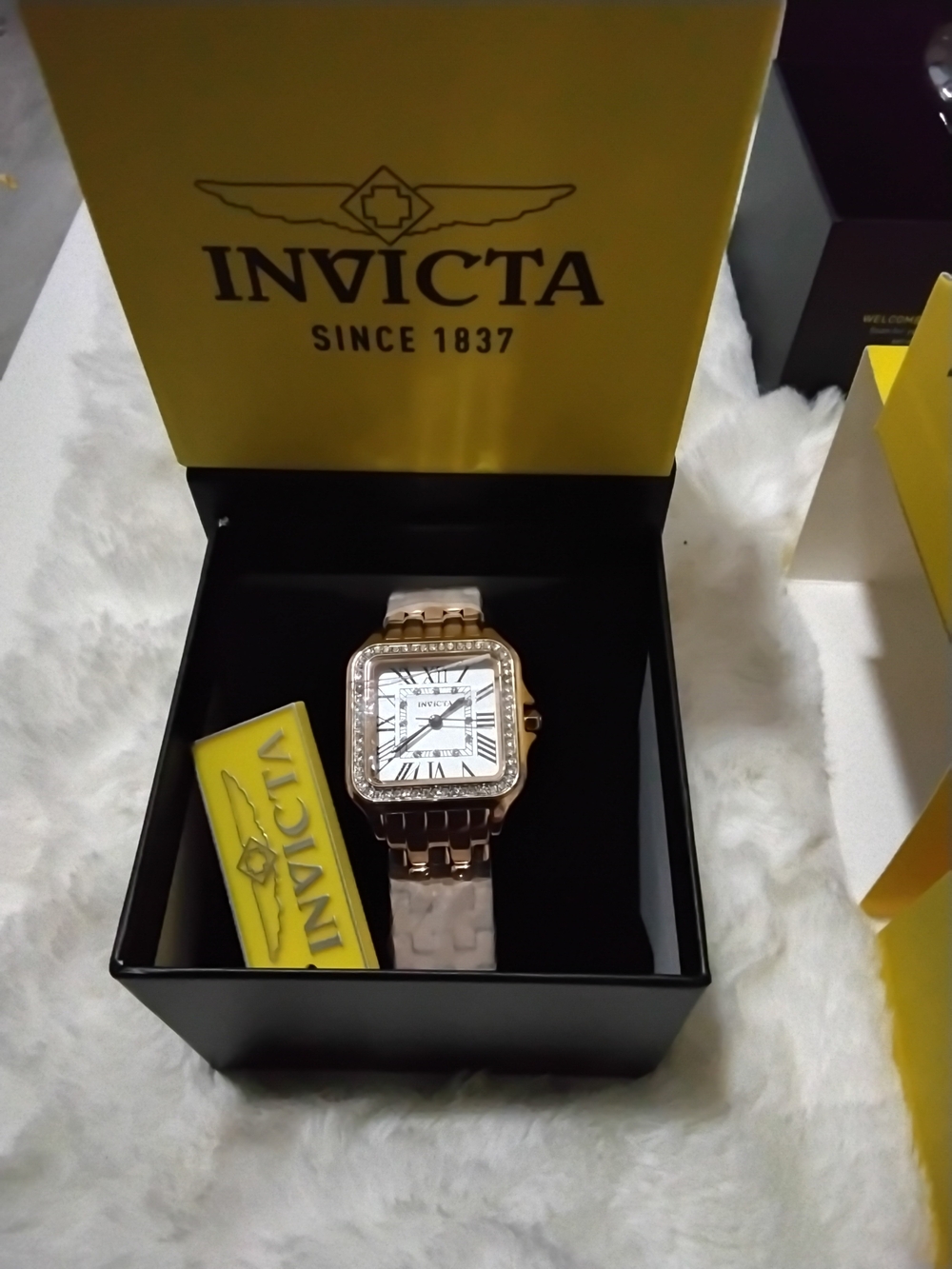 Invicta Rose Gold Square Watch